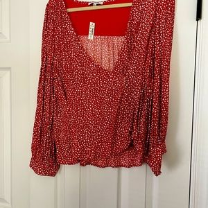 NWT Madewell wrap shirt, size XL